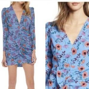 ASTR The Label Floral Long Sleeve Mini Dress